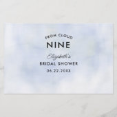 Papeterie Conseil Fête des mariées Jeu Cloud 9 Pastel Blue C (Dos)