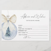 Papeterie Conseils d'hiver et voeux nuptiale (Devant)