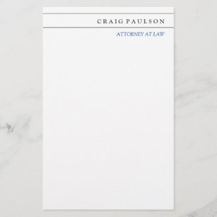 Papeterie Consultant en droit profession libérale noir et bl