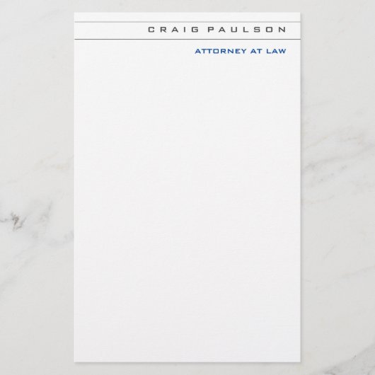 Papeterie Consultant en noir et blanc Profession libérale d' (Devant)