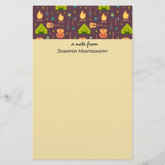 Papeterie Cool Camping Design Motif extérieur (Devant)