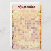 Papeterie Cool Custom Retro Golden Disco Ball Stationery (Devant / Derrière)