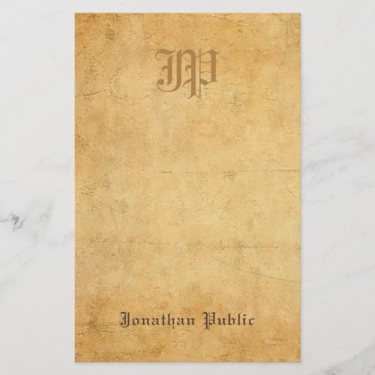 Papeterie Cool manuscrit de monogramme de vieux sembler de (Devant)