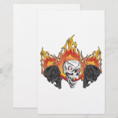 Papeterie Copie des crânes flambants (Devant / Derrière)
