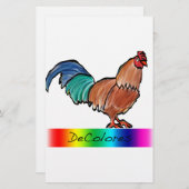 Papeterie Coq de DeColores (Devant / Derrière)