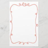 Papeterie Coquette Doodle Ribbon Frame (Dos)
