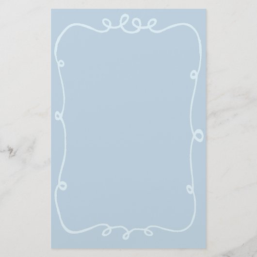 Papeterie Coquette Doodle Ribbon Frame (Dos)
