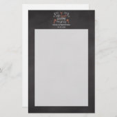 Papeterie Coral Chalkboard Script Plage Mariage (Devant / Derrière)