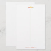 Papeterie Coral Daisy (Devant / Derrière)