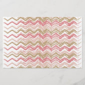 Papeterie Coral Spice Scribble ZigZag Chevron Motif (Devant)