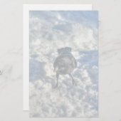Papeterie Corbeau corbeau noir dans la photo de neige (Devant / Derrière)
