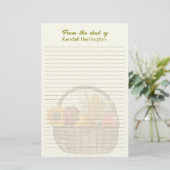 Papeterie Corbeille de légumes personnalisée doublée (Debout devant)