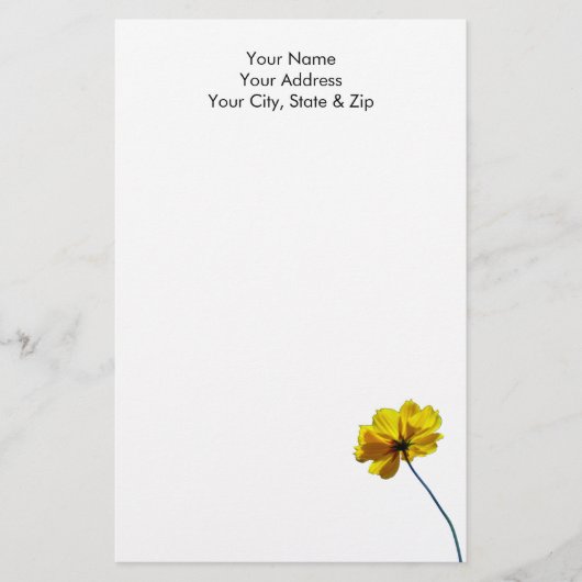 Papeterie Coréopsis jaune (Devant)