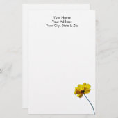 Papeterie Coréopsis jaune (Devant / Derrière)