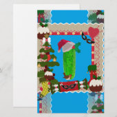 Papeterie cornichon de Noël (Devant / Derrière)