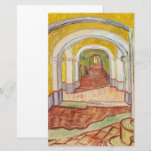 Papeterie Corridor dans l'asile (par Vincent van Gogh) (Devant / Derrière)