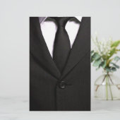 Papeterie Costume classique et Cravate noire (Debout devant)