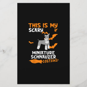 Papeterie Costume Schnauzer miniature Halloween Lazy Effraya