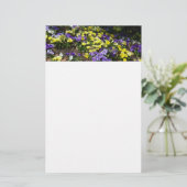 Papeterie Coteau de panneaux violets et jaunes (Debout devant)