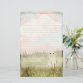 Papeterie Cotton Candy Skies - Cute Ghost Lined (Debout devant)