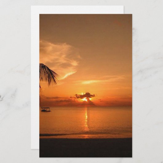 Papeterie coucher de soleil (Devant / Derrière)