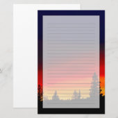 Papeterie Coucher de soleil de Yellowstone (Devant / Derrière)