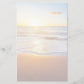 Papeterie Coucher de soleil et plage (Devant)