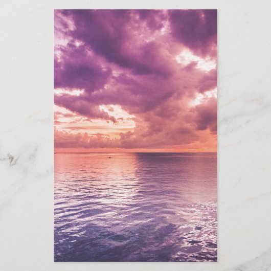 Papeterie Coucher de soleil océanique inspirant (Devant)