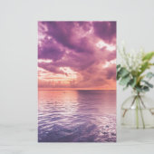 Papeterie Coucher de soleil océanique inspirant (Debout devant)