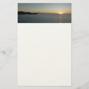 Papeterie Coucher de soleil sur la mer de l'île Antigua II