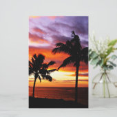 Papeterie Coucher de soleil tropical (Debout devant)