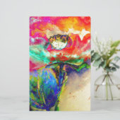 Papeterie Couleur Abstraite couleur rétro aquarelle (Debout devant)