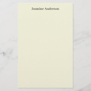 Papeterie Couleur Beige minimaliste moderne professionnelle
