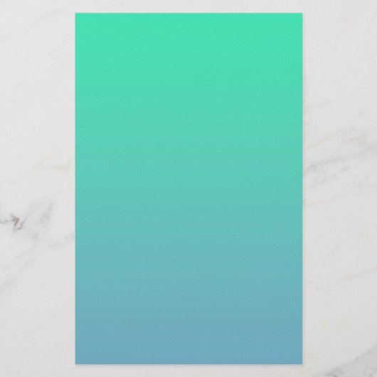 Papeterie Couleur Bleu Vert (Devant)