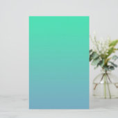 Papeterie Couleur Bleu Vert (Debout devant)