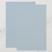 Papeterie Couleur Bleue (Devant / Derrière)