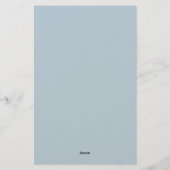 Papeterie Couleur Bleue (Dos)