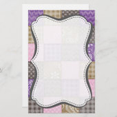 Papeterie Couleur Clair rose, violet et teint (Devant / Derrière)