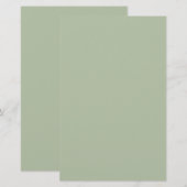 Papeterie Couleur claire et verte (Devant / Derrière)