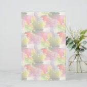 Papeterie Couleur d'aquarelle rouge, jaune (Debout devant)