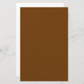 Papeterie Couleur De Décor Brown Que Vous Pouvez Customiser (Devant / Derrière)