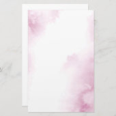 Papeterie Couleur d'eau rose Abstrait (Devant / Derrière)