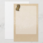 Papeterie Couleur du symbole de hibou (Devant / Derrière)