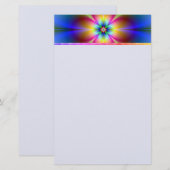 Papeterie couleur Neon Daisy (Devant / Derrière)