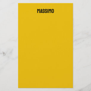 Papeterie Couleur Or Nom Propre Minimaliste Moderne Simple