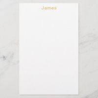 Couleur Or Professionnel Tendance Minimaliste Nom