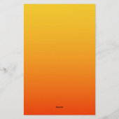 Papeterie Couleur Orange Jaune (Dos)
