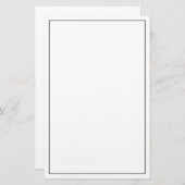 Papeterie Couleur personnalisée vide (Devant / Derrière)