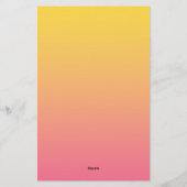 Papeterie Couleur Rose Jaune (Dos)