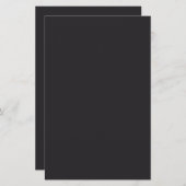 Papeterie Couleur solide noire (Devant / Derrière)